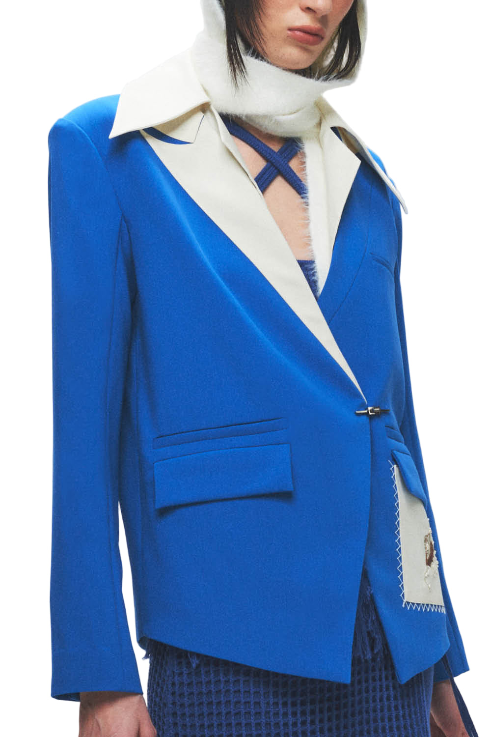 HAN WEN STUDIO Seashell Embroidered Blazer