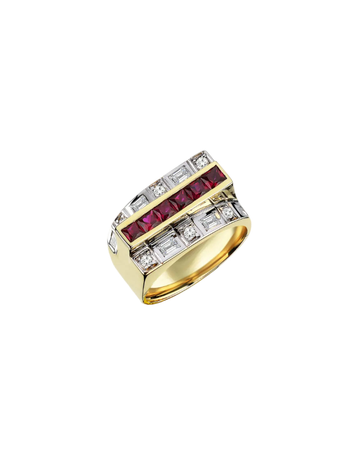 MELIS GORAL Mirror Ruby Diamond Ring