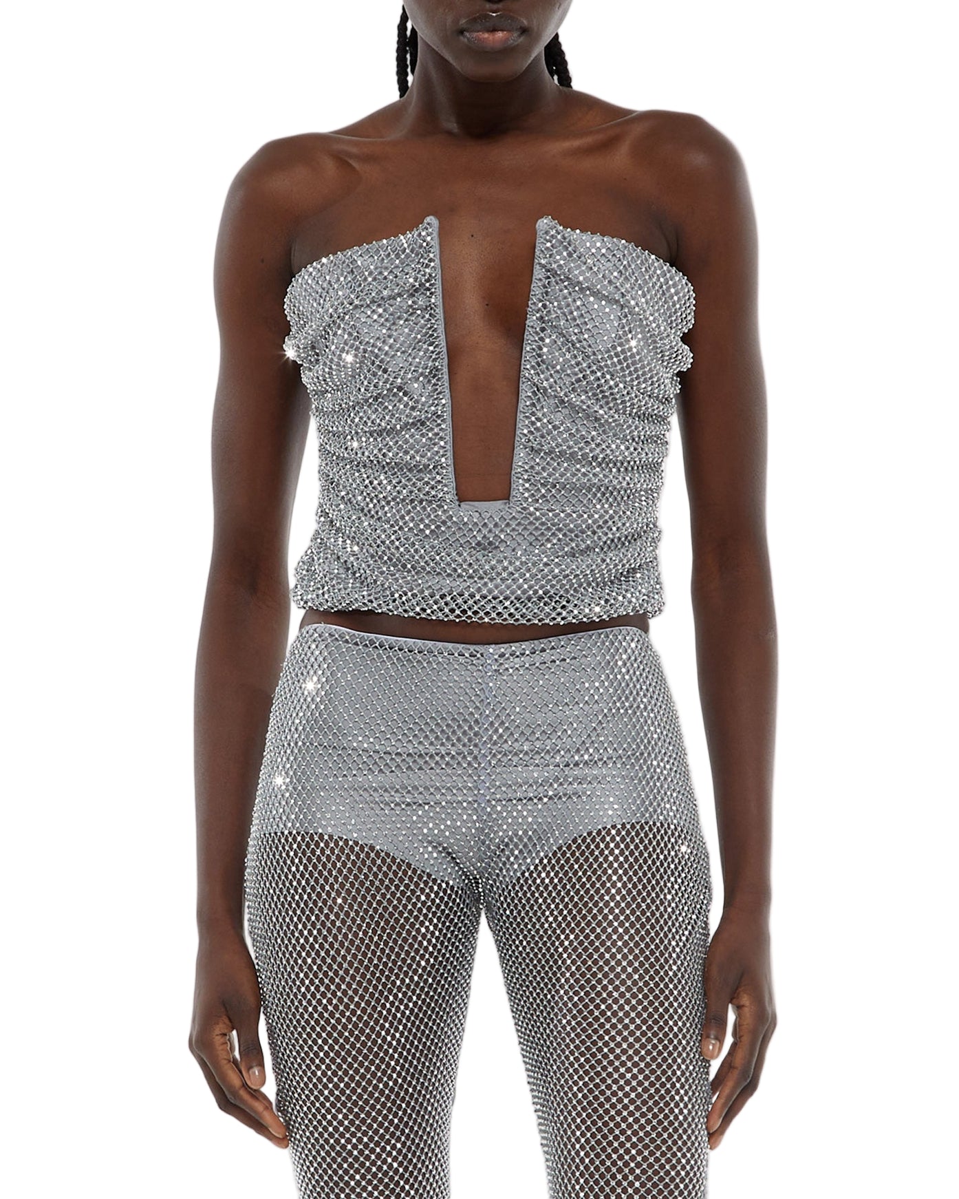 GIUSEPPE DI MORABITO Top in Crystal Net