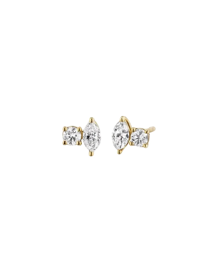 ALTRUIST Crosby Street Studs Yellow Gold