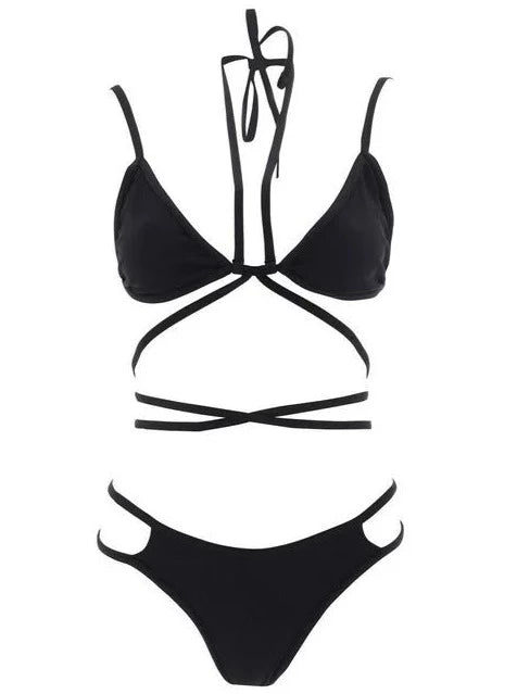 ANDREADAMO Double Bikini with Straps and Beltw