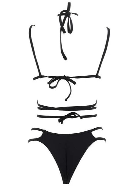 ANDREADAMO Double Bikini with Straps and Beltw