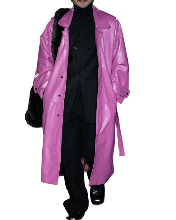 SITUATIONIST Purple/Pink Trench Coat