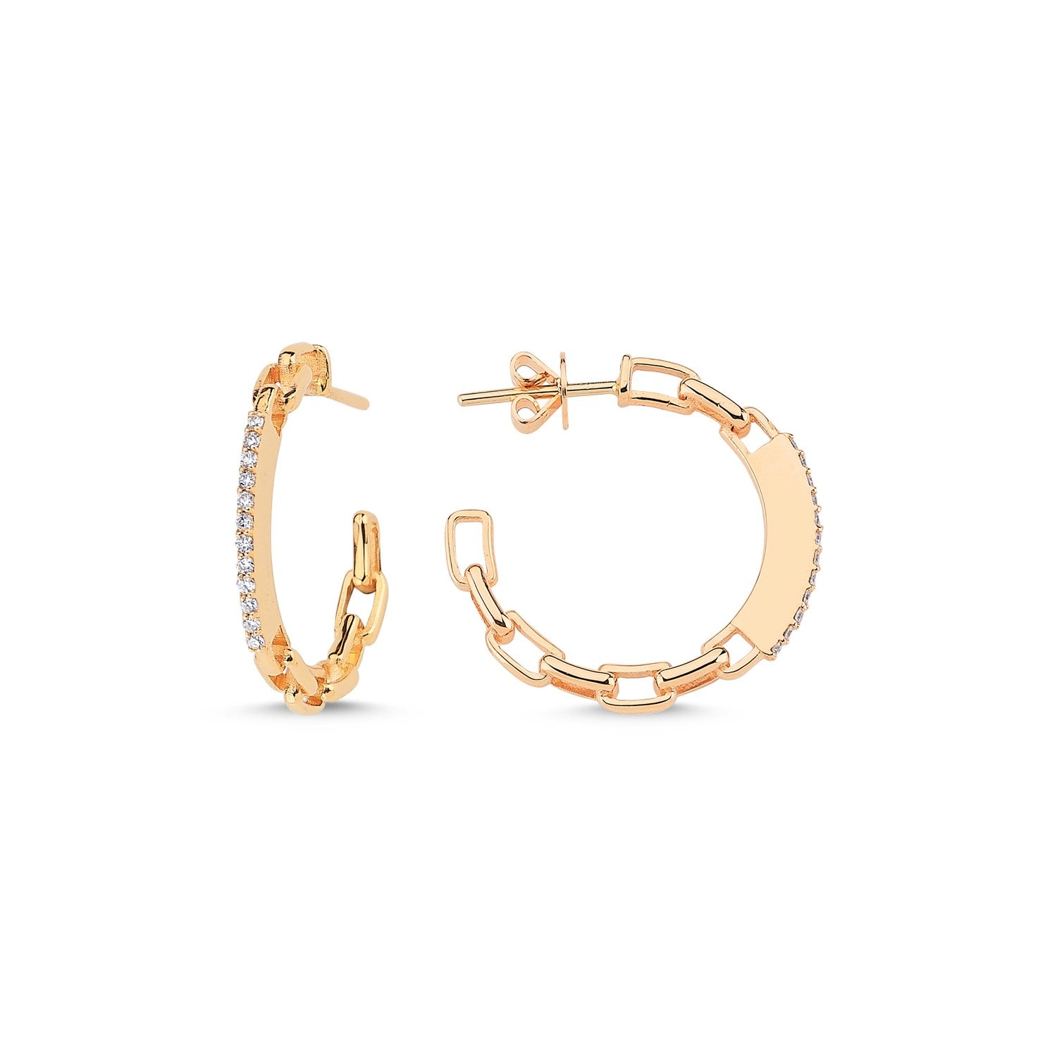ECCE Chain Diamond Earring