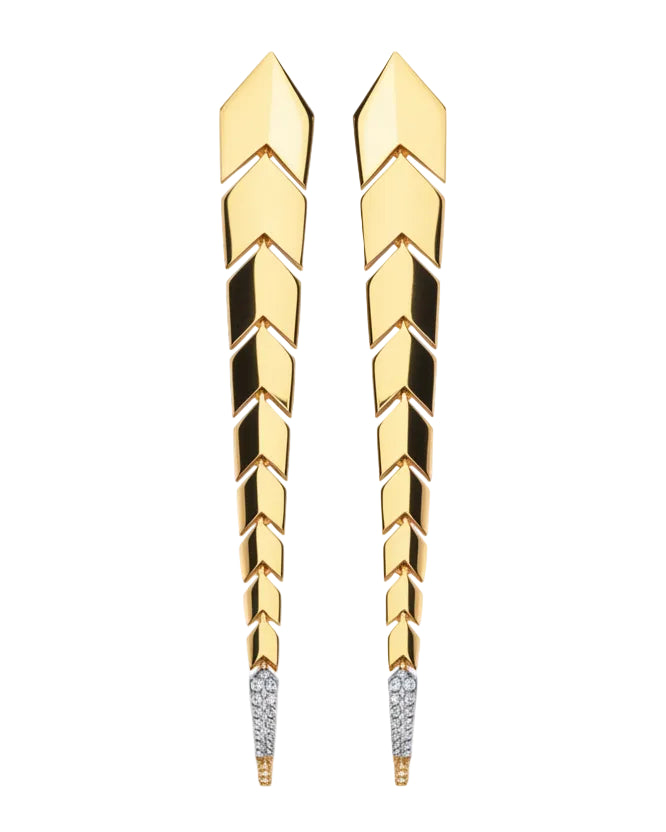 ECCE Le Serpent Diamond Earring in Gold