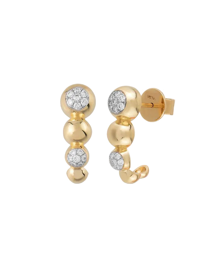 RITA JEWELRY Bubble Hoops Maxi