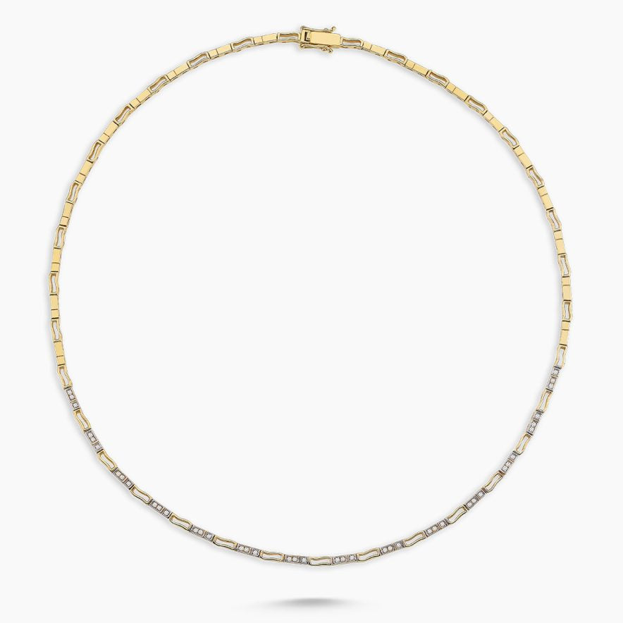 MELIS GORAL Monoglam Diamond Necklace