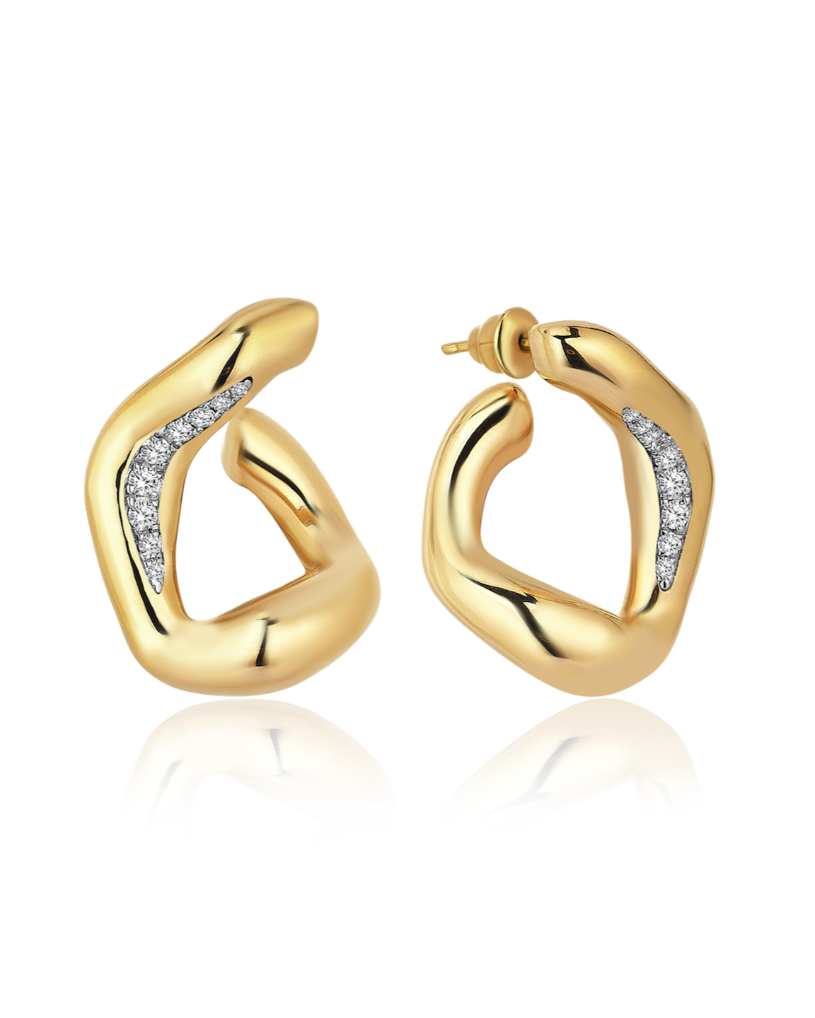 SIM AND ROZ Maxi Stream Earrings