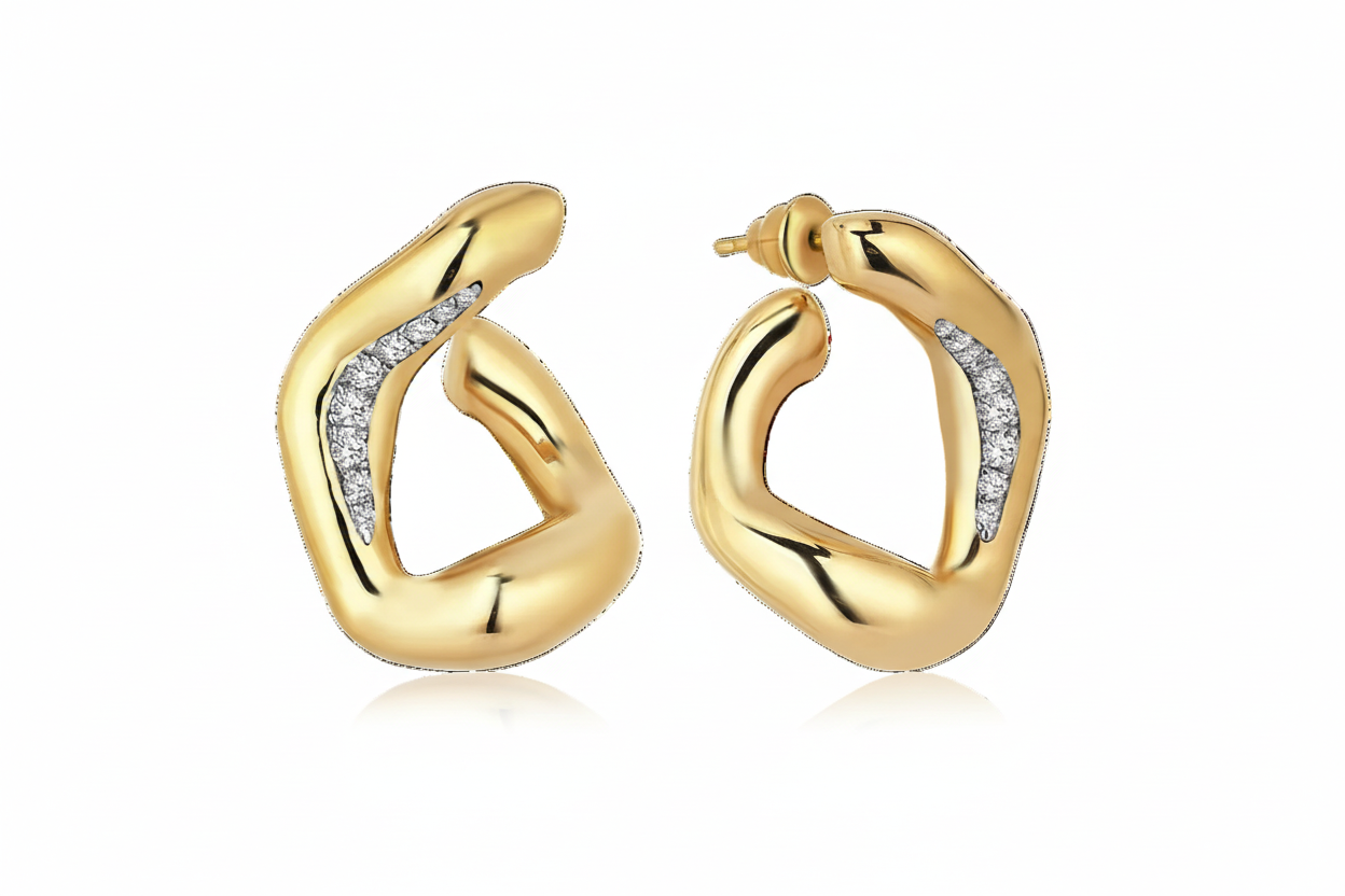 SIM AND ROZ Maxi Stream Earrings