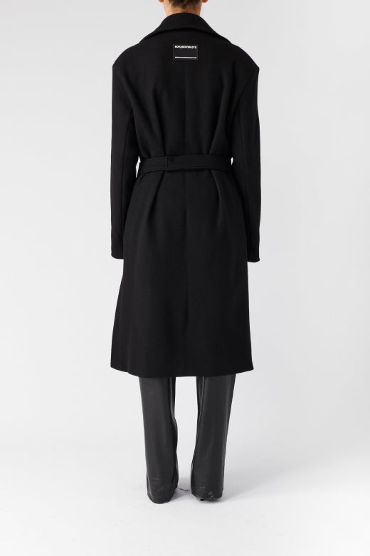 BOYAROVSKAYA Belted Wool Coat