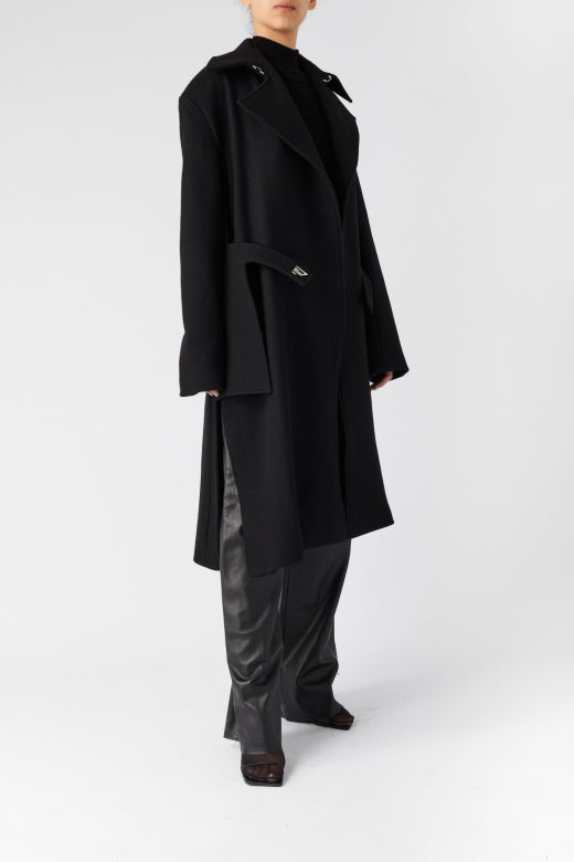 BOYAROVSKAYA Belted Wool Coat