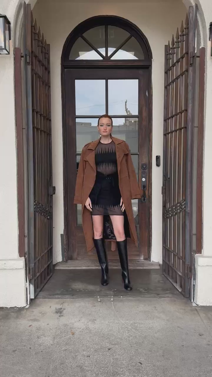 SPRWMN Suede Trench Coat