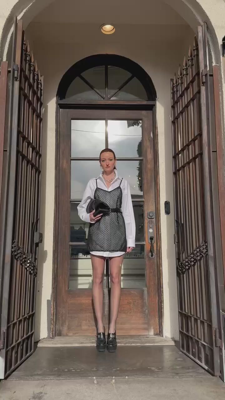 BONBOM Net Mini Dress