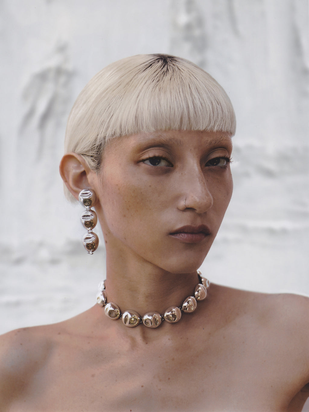 MONICA SORDO Puerto Single Necklace in Silver
