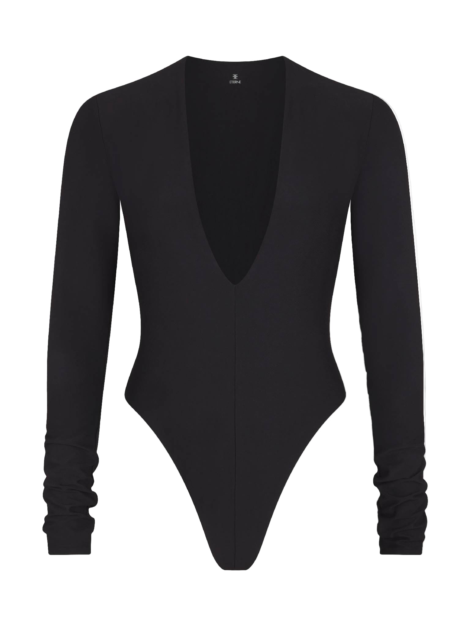 ETERNE Long Sleeve Deep V Bodysuit