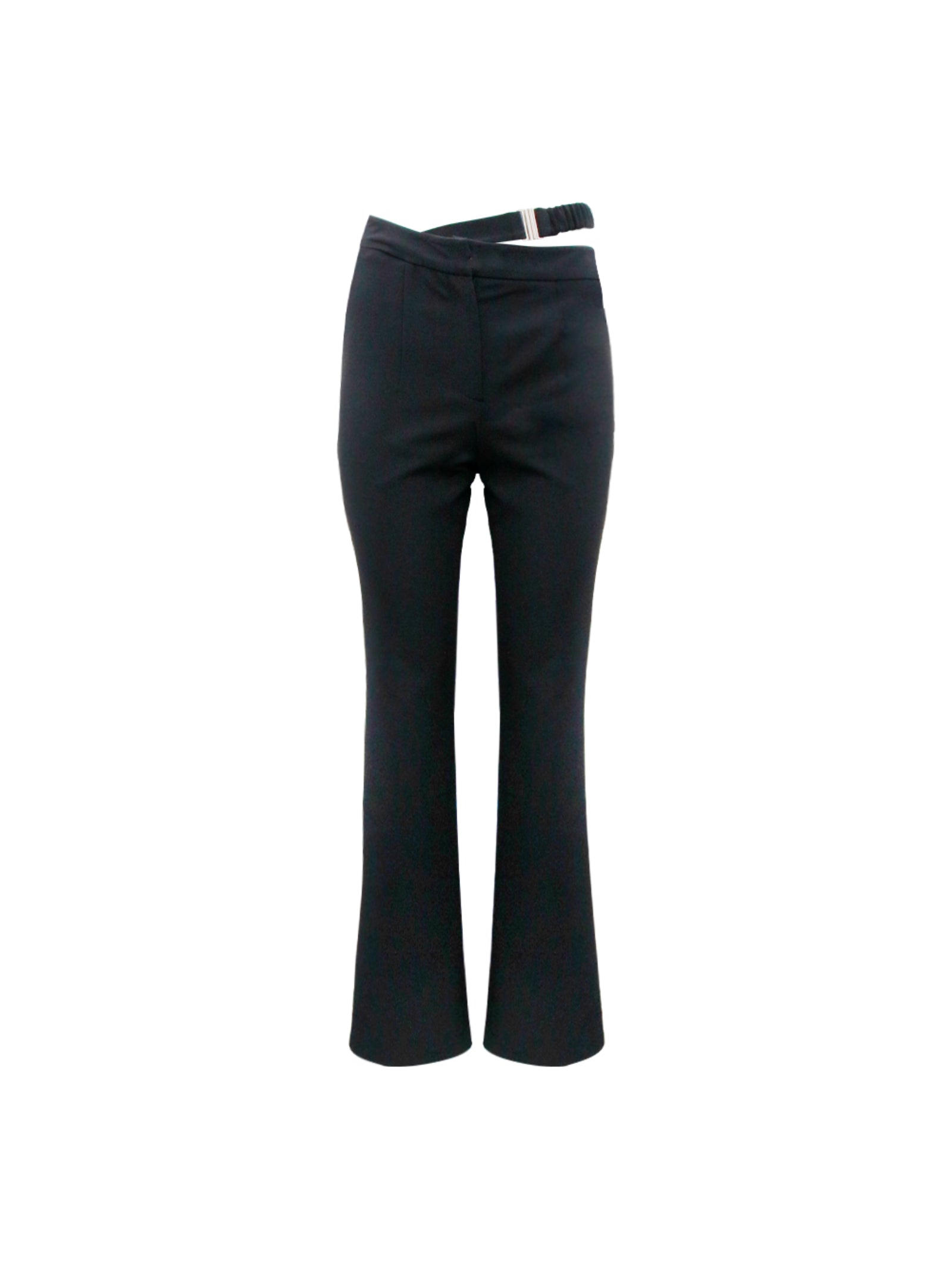 STUDIO J KOO Waist Cross Belt Detail Trousers