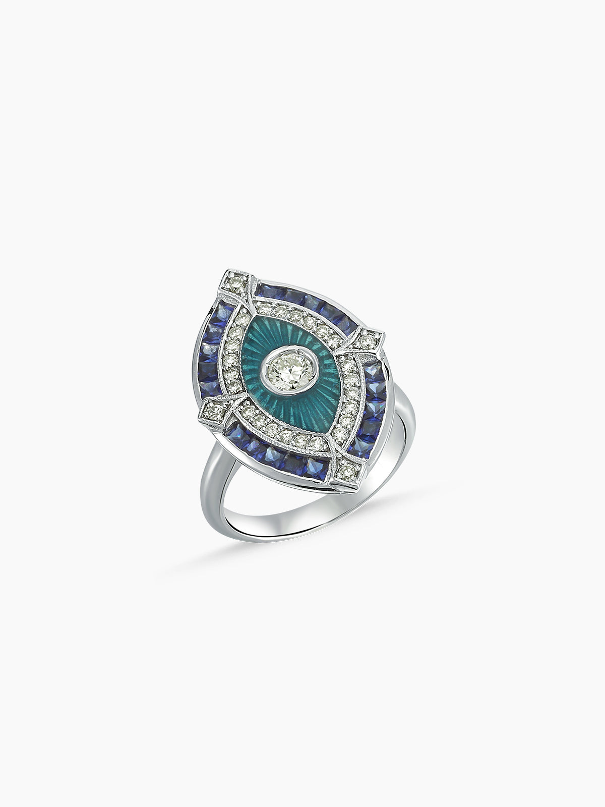 MELIS GORAL Guardian Sapphire & Diamond Ring
