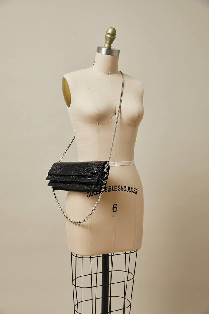 HAN WEN STUDIO Naomi Croc Slim Bag