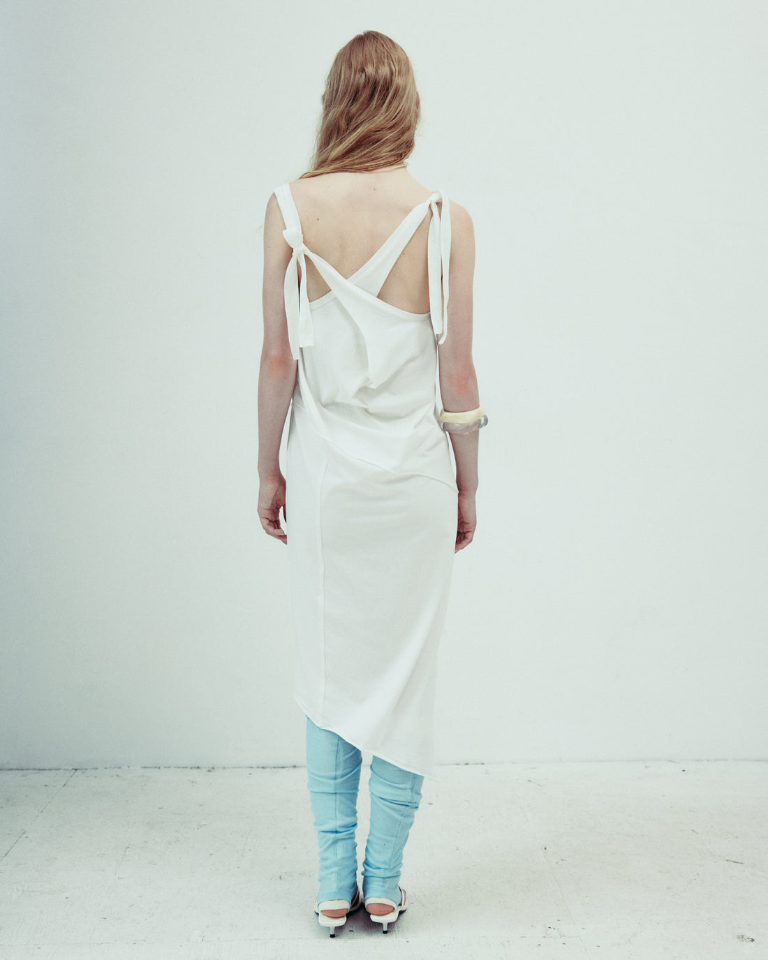 DROP EDITION Soft Cotton Bias Cut Dress