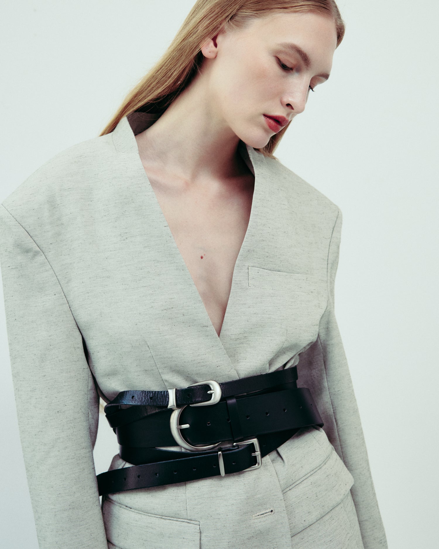 DROP EDITION Oversized Linen Blazer