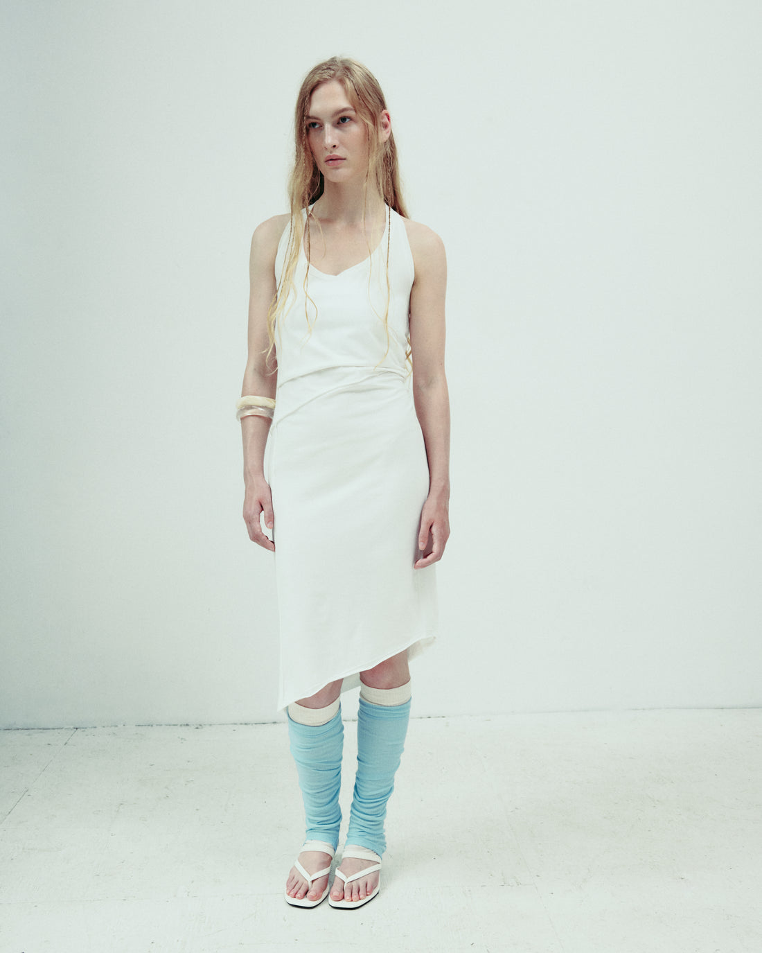 DROP EDITION Soft Cotton Bias Cut Dress