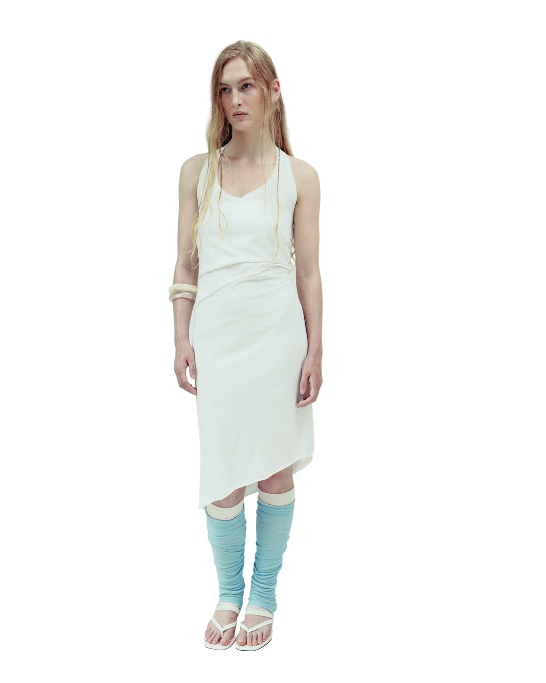 DROP EDITION Soft Cotton Bias Cut Dress