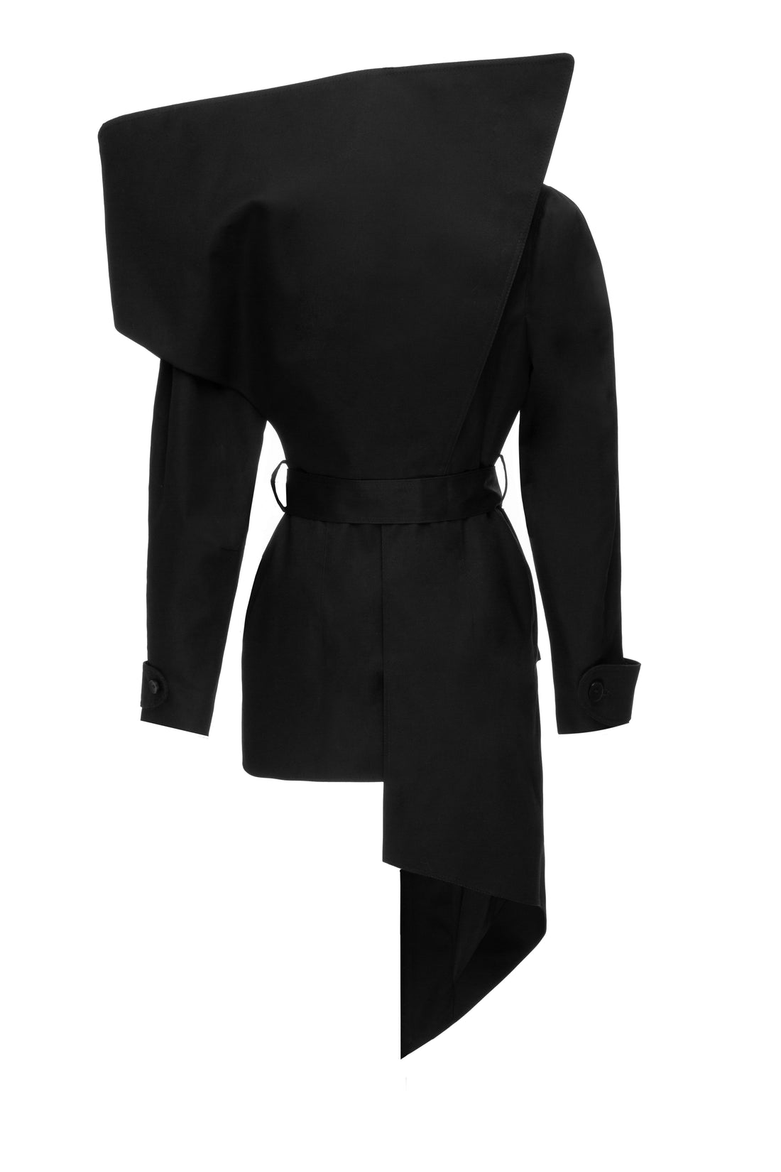 SITUATIONIST Black Asymmetrical Coat