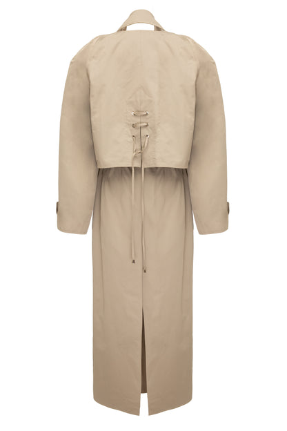 SITUATIONIST Beige Trench Coat