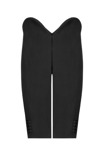 SITUATIONIST Grey Wool Corset
