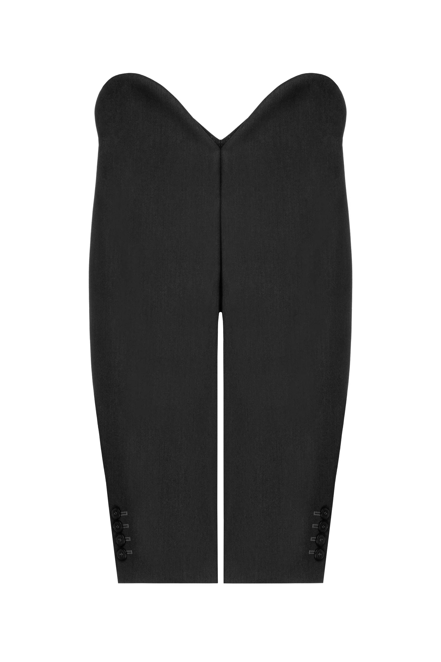 SITUATIONIST Grey Wool Corset