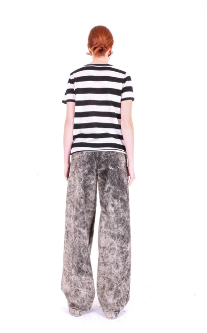 MAJESTIC FILATURES Cashmere Stripped Crewneck