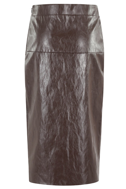 FEDERICA TOSI Brown Pencil Skirt