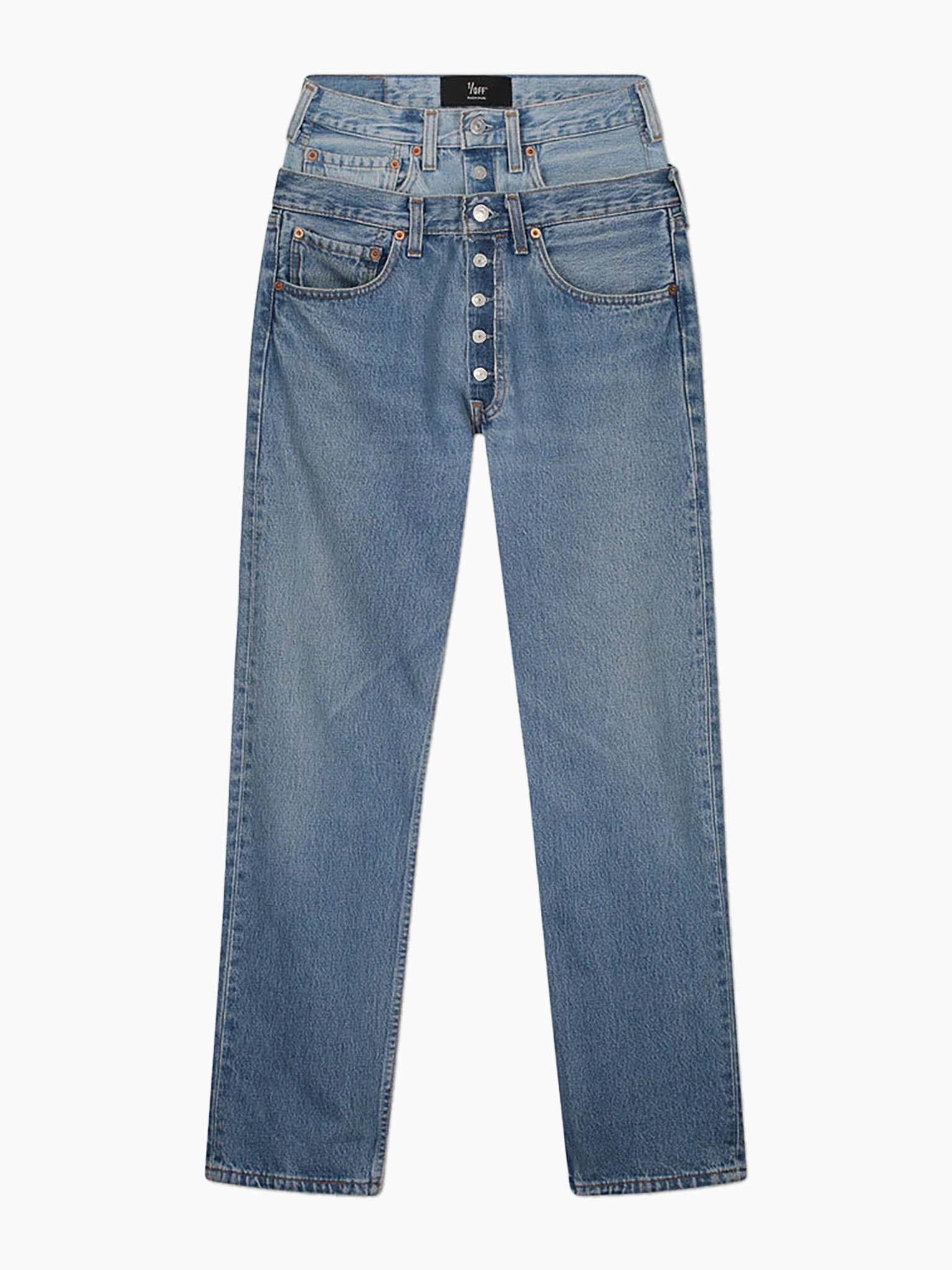 1/OFF PARIS Double Waist Jeans