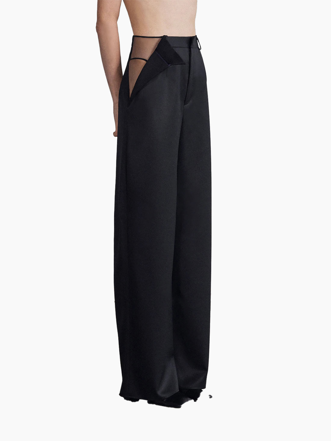 Contour Roll Down Boho Bell Bottom Flare Pant (Style W-598, Black) by -  Londo Lifestyle