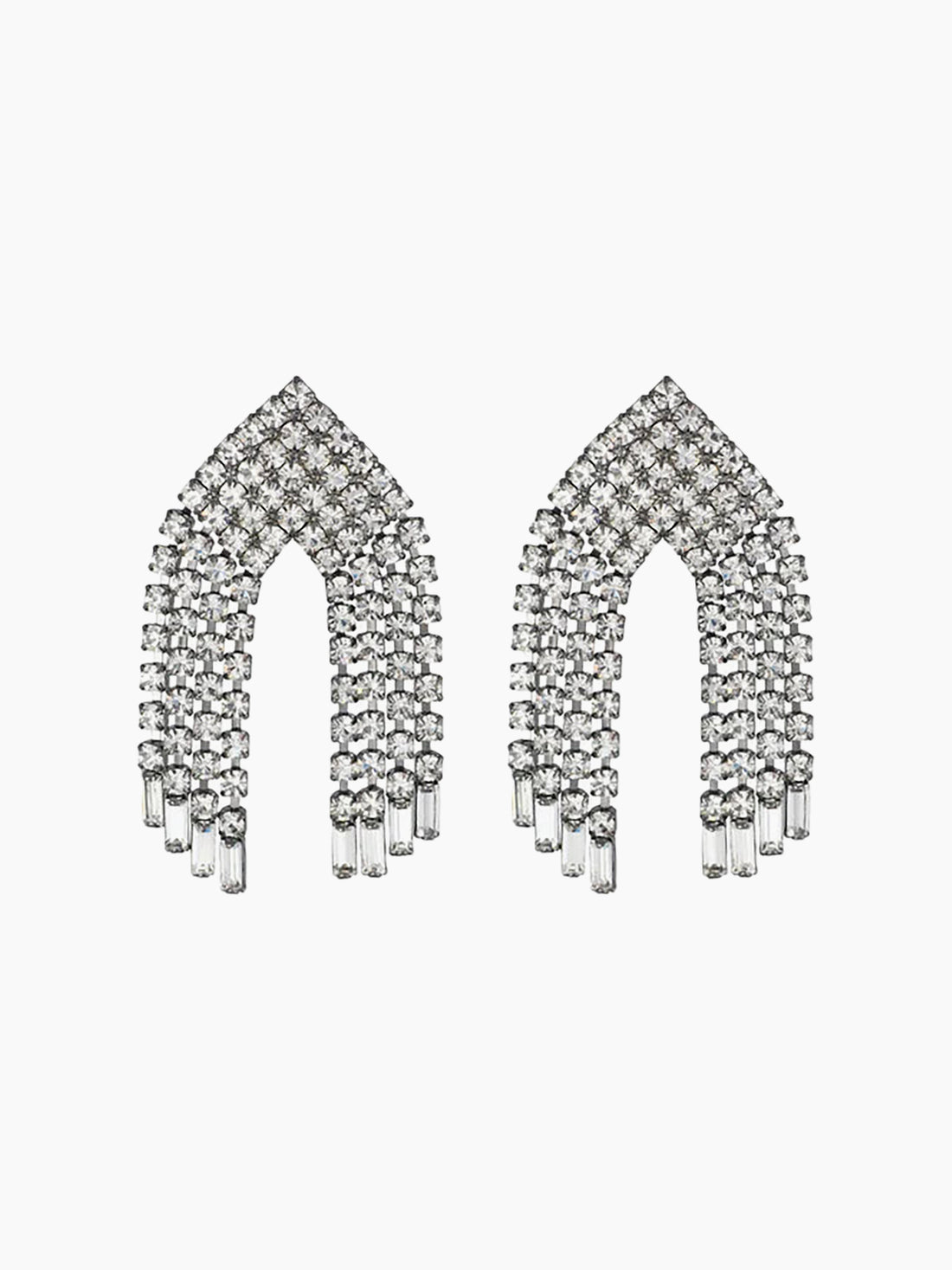HELENE ZUBELDIA Crystal Fringe Earring