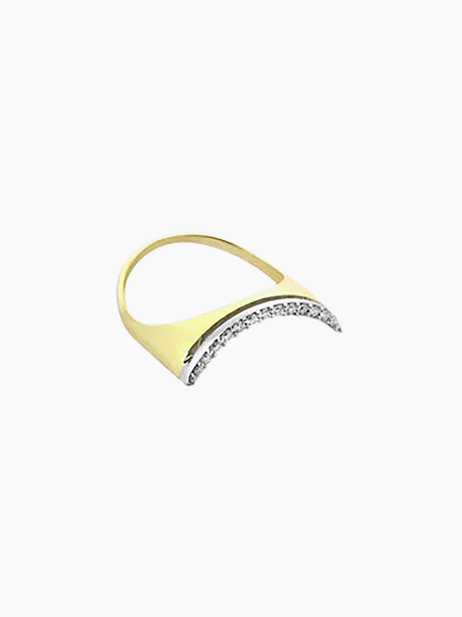 HER STORY Crescent Diamond Ring