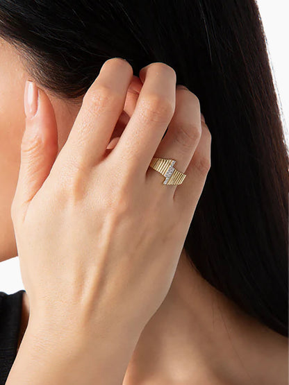 HER STORY Round Stalactite Ring