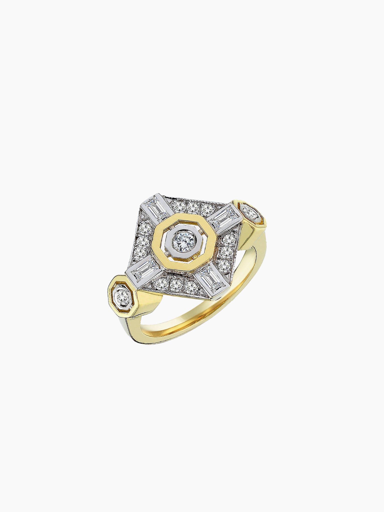 MELIS GORAL Focus Diamond Poly Ring