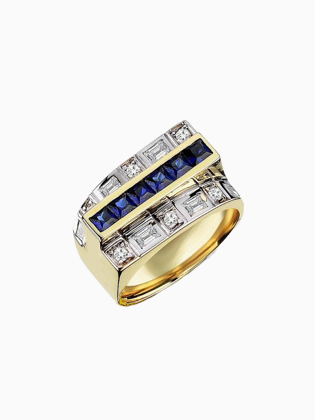 MELIS GORAL Mirror Sapphire Diamond Ring