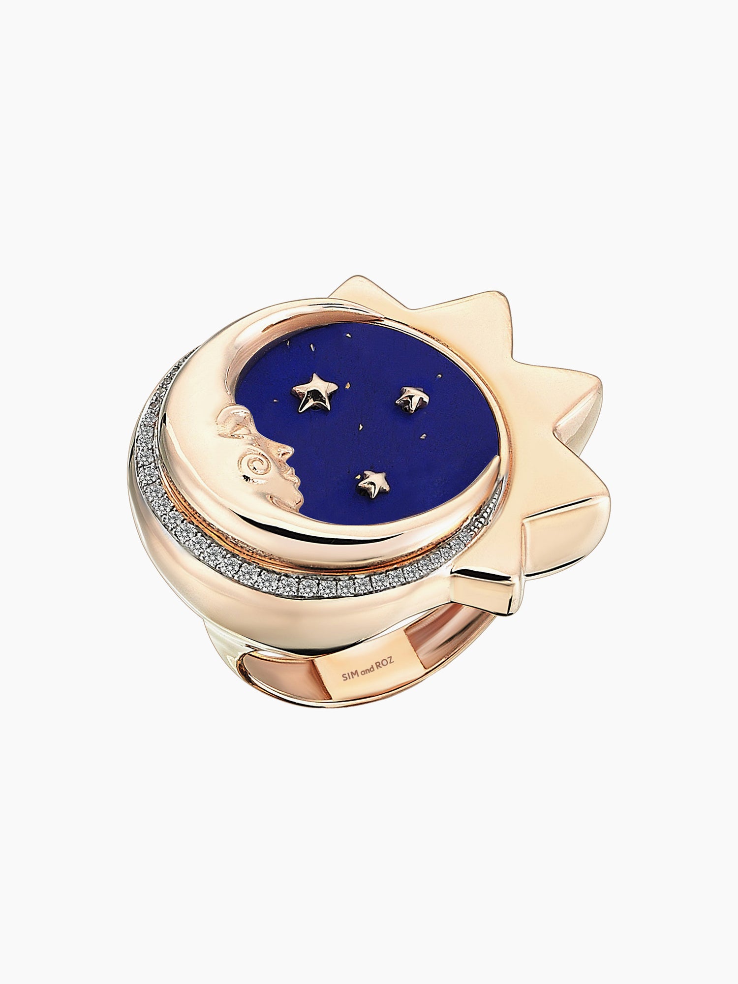 SIM AND ROZ Moon Ring