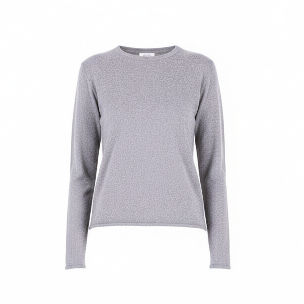 MAJESTIC FILATURES Long Sleeve Cashmere Crewneck Grey