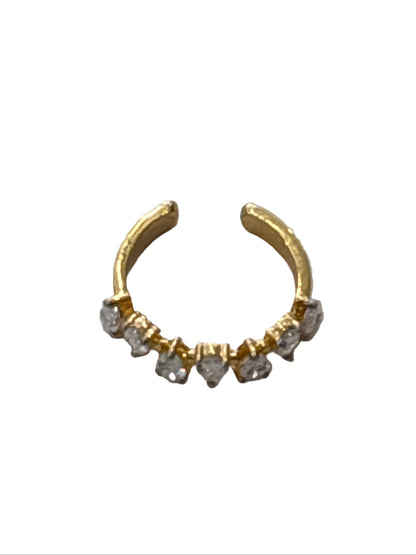 LUMENIRI Marquise Solitaire North South Ear cuff