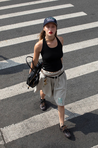 DROP EDITION FOLDABLE SWEAT SHORTS / OAT