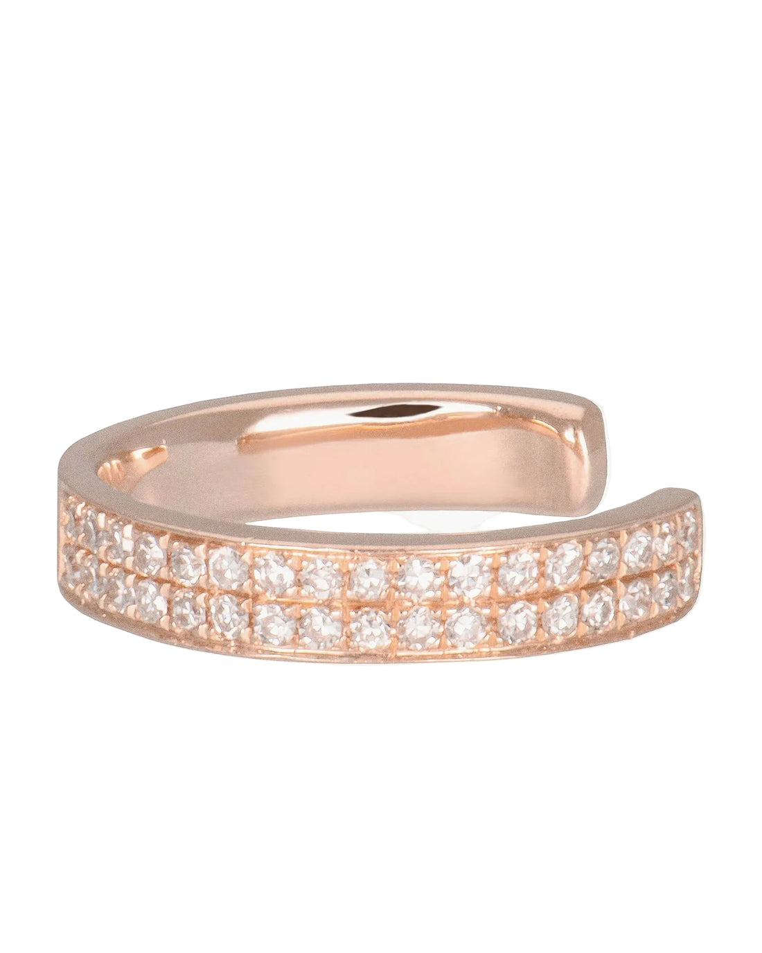 ANEV Double Row Pave Ear Cuff