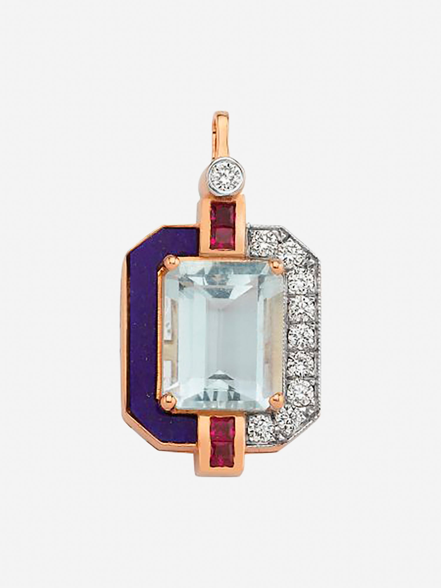 MELIS GORAL Luna Luce Aqua Marine Necklace