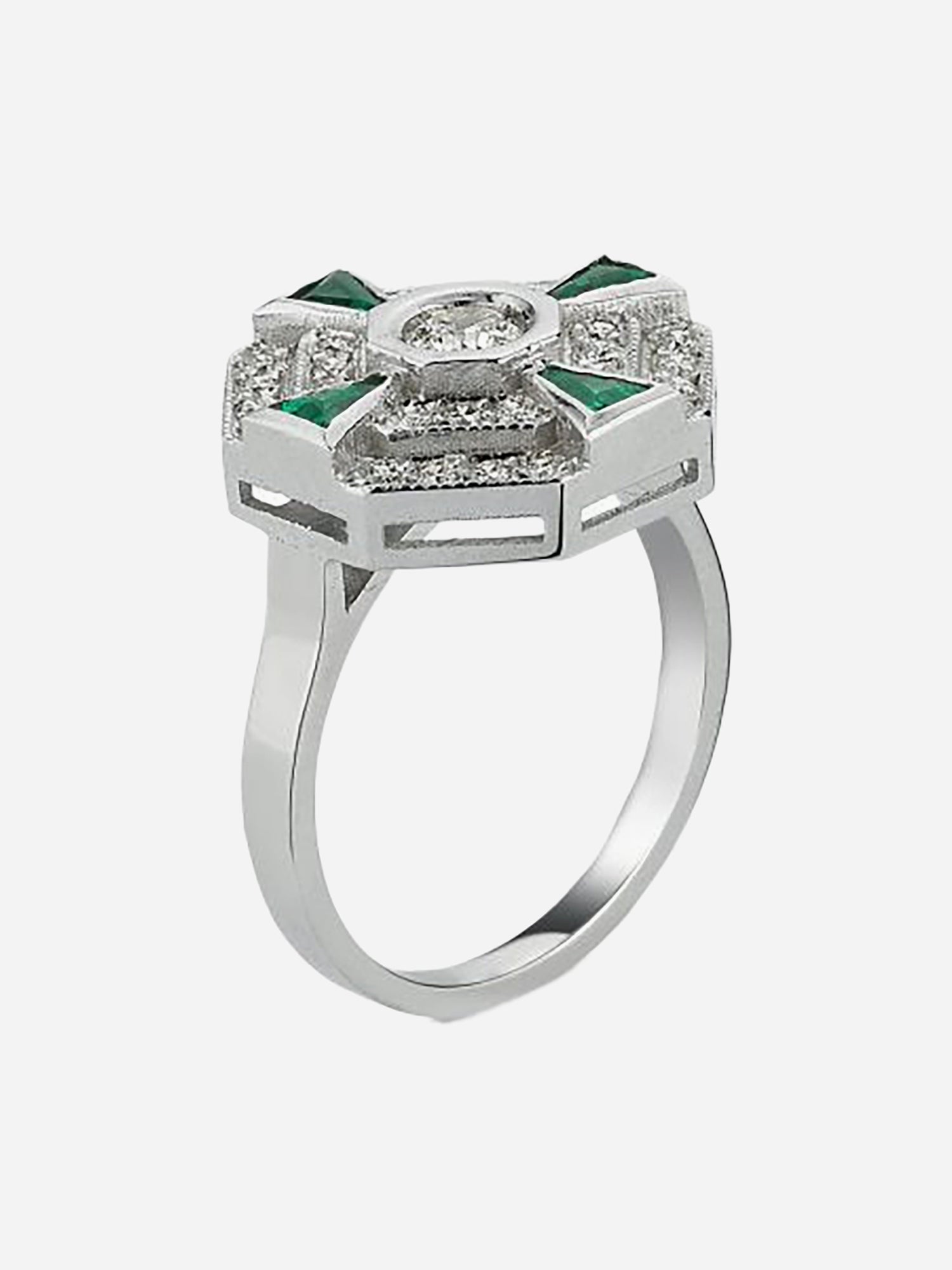 MELIS GORAL Paris Tsavorite and Diamond Ring