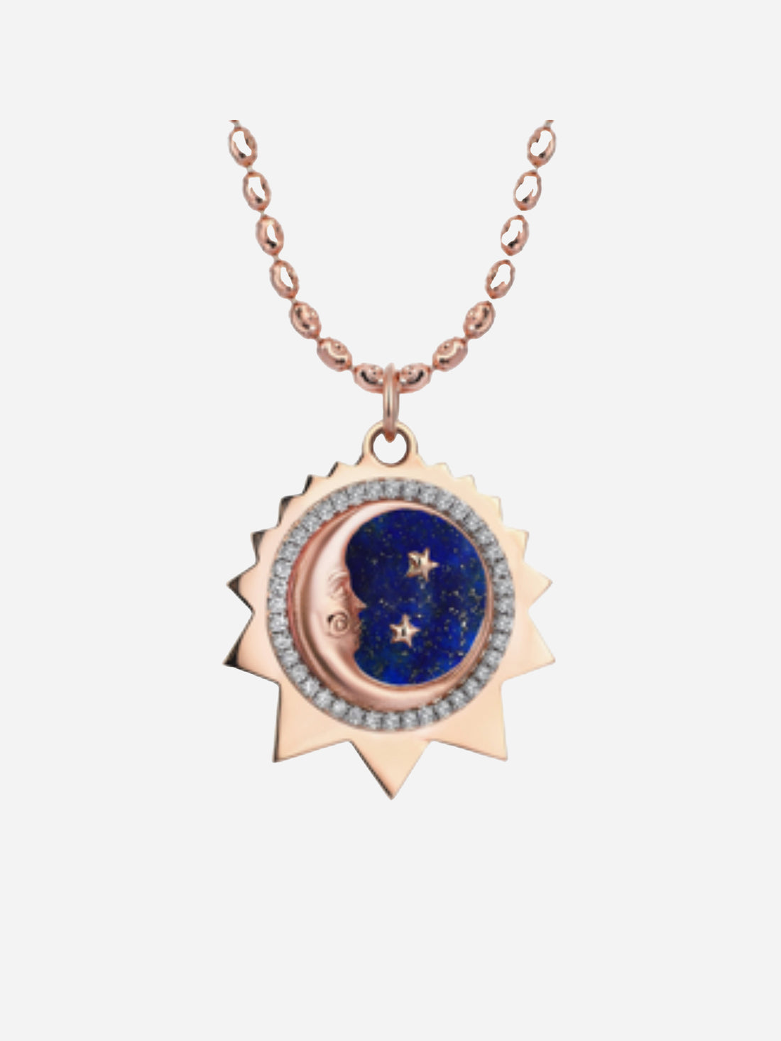 SIM AND ROZ Mini Moon Necklace