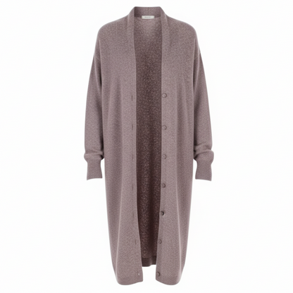 MAJESTIC FILATURES Merino Fox Midi Cardigan Brown