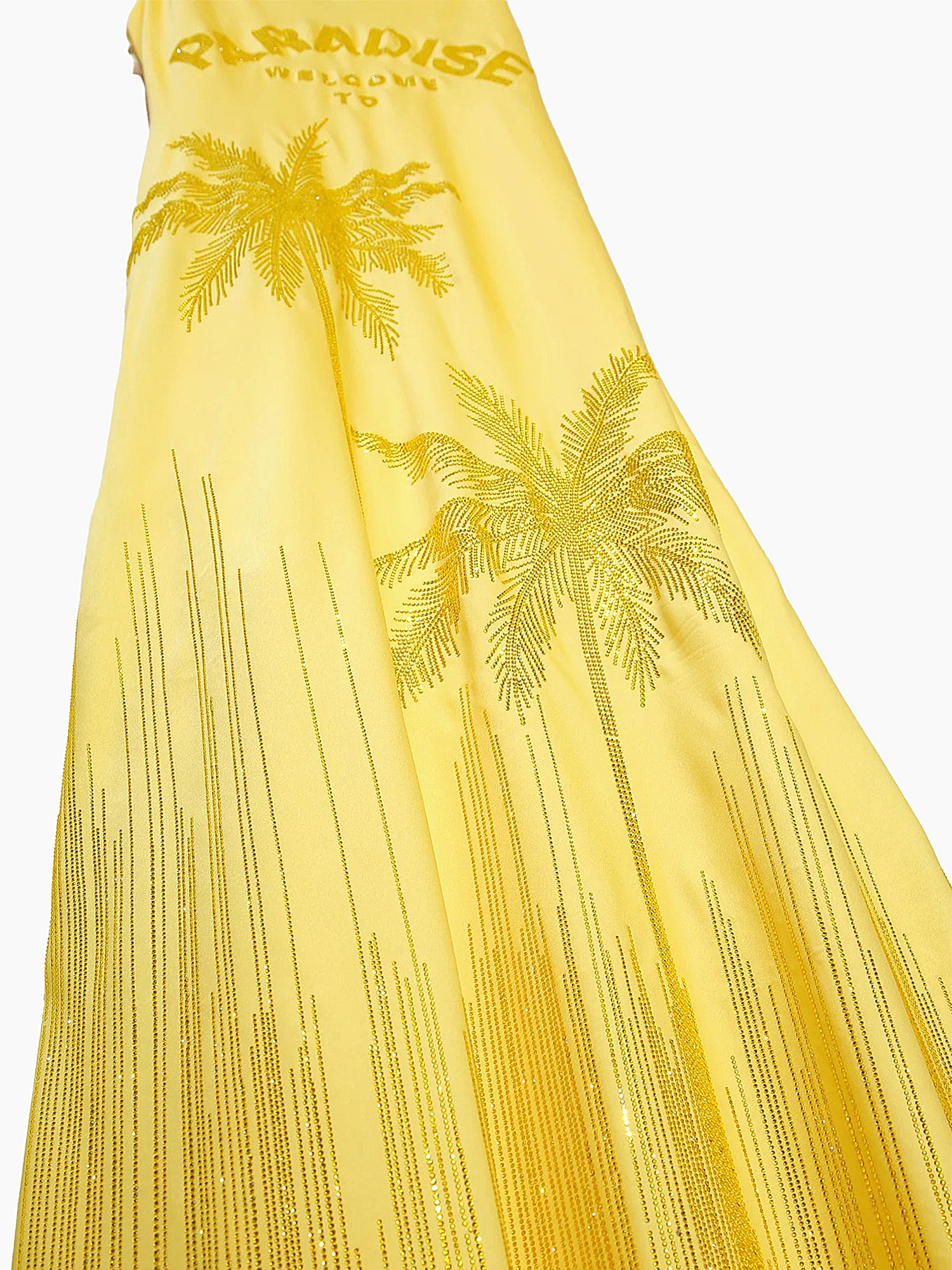 FILLES A PAPA Sunset Yellow Crystal Long Dress