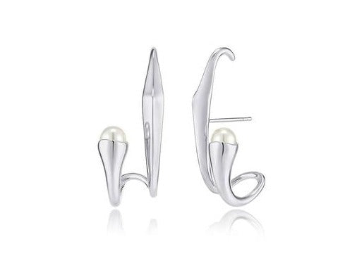 HERADI Wave 054 Earrings Silver